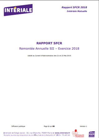 Rapport de solvabilité 2018