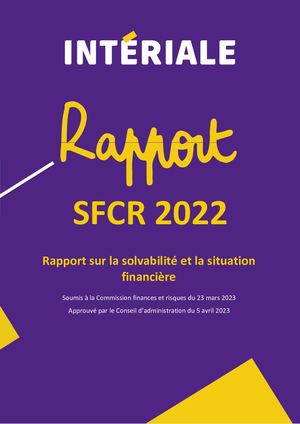 Rapport de solvabilité 2022