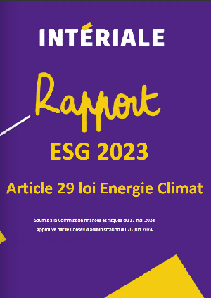 Rapport ESG