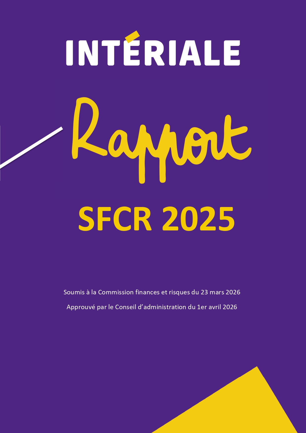 Rapport de solvabilité 2025